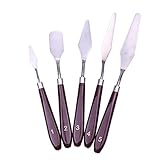 【Leicht zu reinigen und zu lagern】: Die Künstlerpalette ist nach Gebrauch leicht zu reinigen. Wischen Sie überschüssige Farbe einfach ab und reinigen Sie sie mit Seife und warmem Wasser. Lagern Sie sie nach dem Trocknen in einem Behälter und tauchen Sie die Klinge nicht in Lösungsmittel oder Wasser. besteht