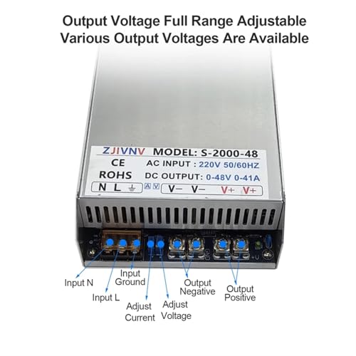Alimentation 2000 W CA vers CC 24V 48V transformateur de source SMPS 220V