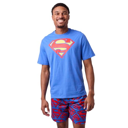 Bioworld Superman Logo Men's 2-Pack Lounge Set - Large