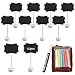 Mini Chalkboards, UCEC Wood Mini Blackboard Signs with Stand, for Message Board Signs, Place Cards for Weddings, Parties, Table Numbers, Food Signs and Special Event Decoration