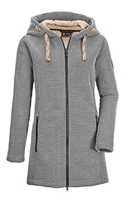 G.I.G.A. DX Damen Casual Strickfleeceparka/Fleecejacke mit Kapuze - GW 54 WMN KNTFLC PRK, gebrochenes weiss, 42, 37640-000