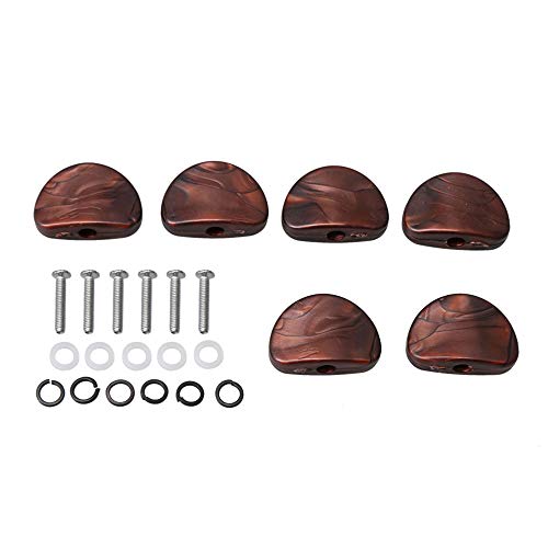BQLZR Red Pearl Guitar Tuner Replacement Pack of 6