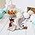 PUXING White Rooster Statue - Enchanting Posture, Lying Down, Winking, Garden Decor