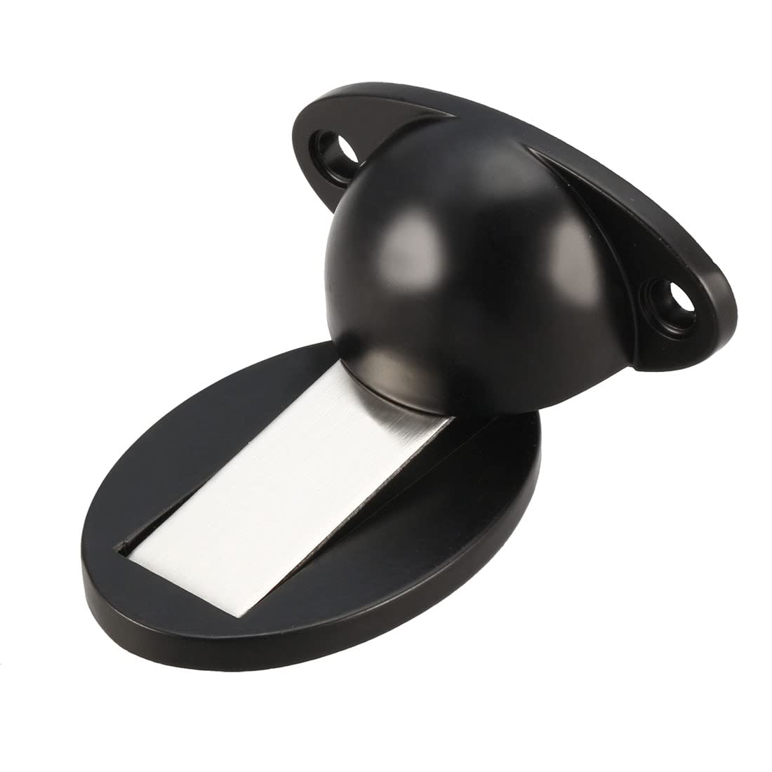 3pcs Magnetic Door Stopper Metal Stop Catch Holder with Hardware Screws Black