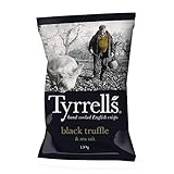 TYRRELL'S Sachet Chips de Pommes de Terre Truffe Noir 150gr - Lot de 6