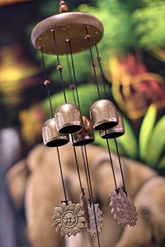 Mornenjoy thai style wind chimes garden lawn patio handmade chime…