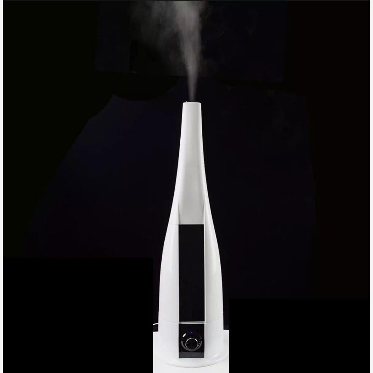 Mobigon 6 Litres Humidifier for Room, Cool Mist Ultrasonic Humidifier/Essential Oil Diffuser,Super Quiet 360°Nozzle,Colorful Change,Auto Shut Off&UV Light&,Lasts Up to 24 Hours (White & Black)