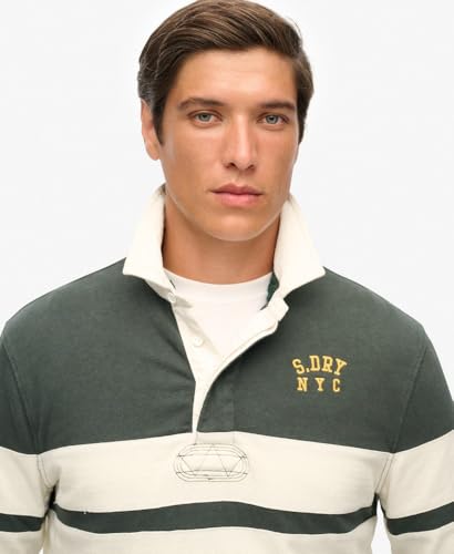 Polo Superdry Haut de rugby à rayures athlétiques vintage EU - vue 9