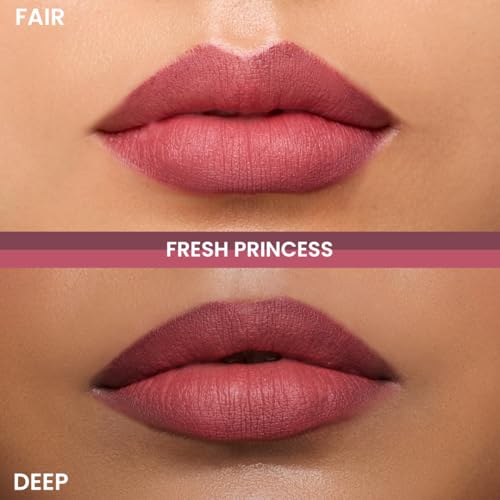 Image of Typsy Beauty Twist & Pout Lipstick & Lip Liner I Lipstick with Matching Liner for Defined Lips I Fresh Princess | Matte Finish & Contoured Lip Effect I Rose Pink | Paraben Free | 0.75 + 0.16g