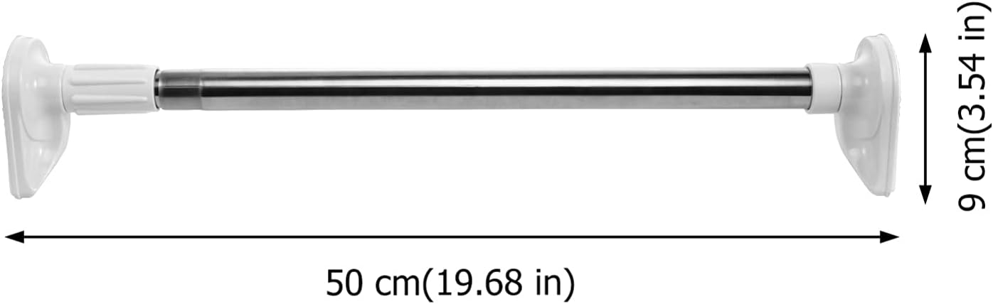 1Pc shower curtain rod clothes drying rod spring tension corner adjustable clothing Stainless steel Metal