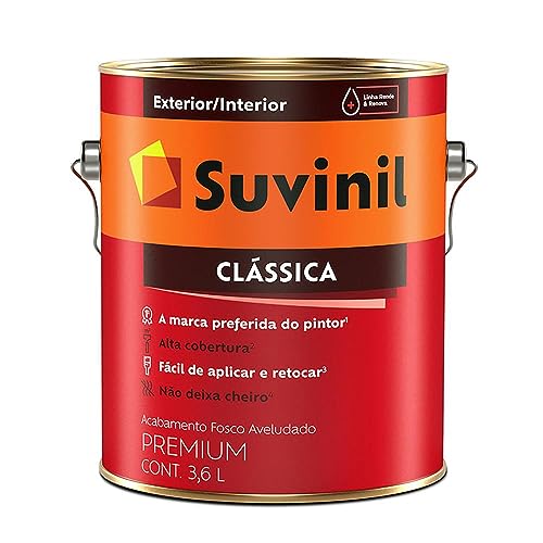 Tinta Suvinil para parede latex PVA classica 3,6L - Branco neve - 53362399