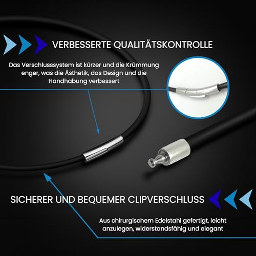 Lola & Gala Lederkette für Damen und Herren für Anhänger | Echtes Glattleder | Lederband mit Verschluss aus Edelstahl, Einfache und Sichere Befestigung…
