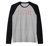 Guilford Connecticut Souvenir College Style Guilford Raglan Baseball Tee