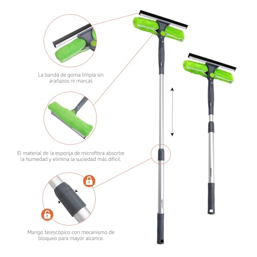 Miniatura 2 de Amazon Basics Ds2941-S: Escobilla De Goma Extensible Para Ventanas Con Cabezal Giratorio