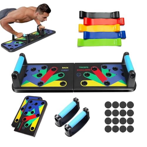 Adjustable Push up Board for Men | 20-in-1 Multi-Functional Foldable Fitness Board | Strength...
