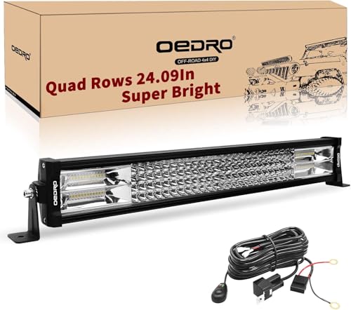 Image of OEDRO LED Light Bar 22 Inch 520W 36400LM Quad-Row Spot Flood Combo