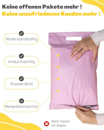 EMBALLAX - 30 Versandtaschen Warensendung - XL 45x35cm - UNDURCHSICHTIG/WIDERSTANDSFÄHIG/WASSERDICHT - Versandtüten für Kleidung - Umschlag für Kartons - Versandbeutel - Versandtasche - Danke