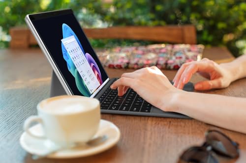 Image of Arteck Surface Pro Keyboard Type Cover, Ultra-Slim Portable Bluetooth Wireless Keyboard for Surface Pro 10, 9, 8, X with Touchpad, Rechargeable Battery