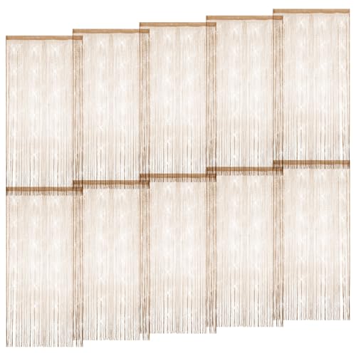10 Pack 39 x 79 Inch String Curtains for Doorways,