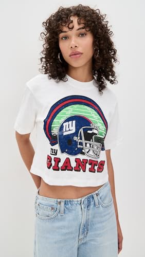 Junk Food Women's Giants Game Time MN Crop Tee2