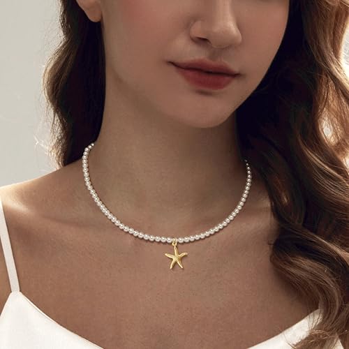 Image of Zeffy Pearl Necklace 4MM /6MM /8MM Dainty Round Imitation Pearl Choker Necklace Wedding Pearl Necklace Delicate Jewelry for Women Simple Bridesmaid Jewelry Gifts