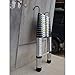 LIQNGWNG Aluminum Telesextension Ladder 2M/3.0M/4M/5M/6M/7M Tall,Portable Telescoping Ladders with Roof Hook for DIY Tool Climb Home Builders Attic Work Place,Load 150Kg Comfortable/5.8M/19Ft