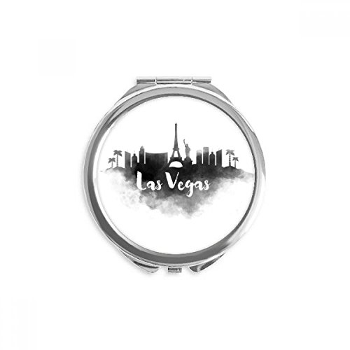 Miroir rond Las Vegas compact pour corriger le maquillage des yeux n'importe où