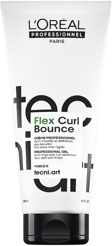 L'Oréal Professionnel Paris Bouncy & Tender - Curl Defining Gel For All Hair Types, Provides Light Hold, Packaging May Vary