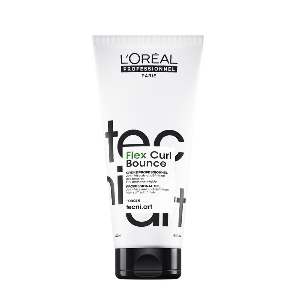 L'Oréal Professionnel Paris Bouncy & Tender - Curl Defining Gel For All Hair Types, Provides Light Hold, Packaging May Vary
