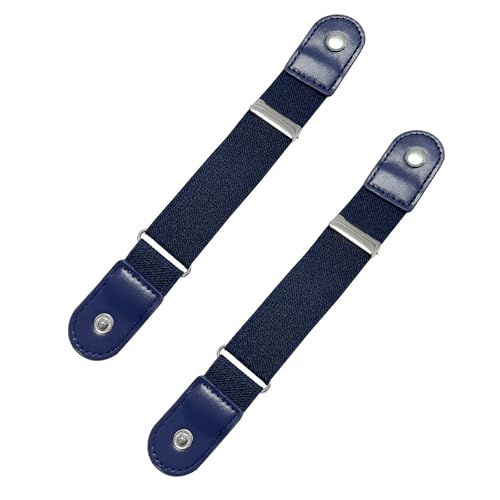 Labetue 2Pack Invisible Waist Belts with Snapping Closure Lightweight Design for Denims and Chinos Invisible Waistband Belt