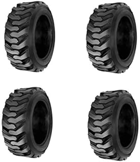 HORSESHOE (4-Pack) 10-16.5 14PLY Skid Steer Loader Tractor Tubeless Tires w/Rim-Guard-Wall Heavy Duty G Load 10x16.5 NHS R-4 L2/G2 T168