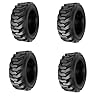 HORSESHOE (4-Pack) 10-16.5 14PLY Skid Steer Loader Tractor Tubeless Tires w/Rim-Guard-Wall Heavy Duty G Load 10x16.5 NHS R-4 L2/G2 T168