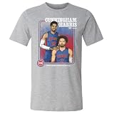 500 LEVEL Cade Cunningham & Tobias Harris Detroit Pistons Step Brothers Shirt (Heather Gray, X-Large)