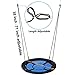 SUPER DEAL 40 Inch Saucer Tree Swing Set for Kids Adults 800lb Weight Capacity Waterproof Round Flying Swing Seat with Adjustable Hanging Ropes for Outdoor Playground, Backyard Blue