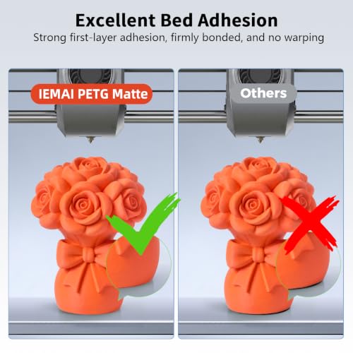 Image of IEMAI Orange Matte PETG Filament 1.75mm 1kg Compatible with Bambu Lab