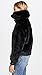 [BLANKNYC] Women's Faux Fur Coat Outerwear, Black Noise, L