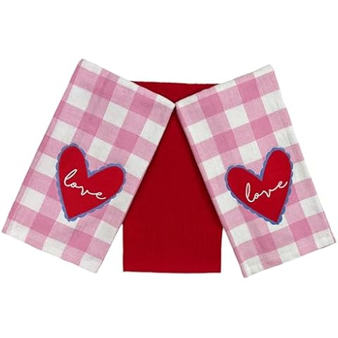 Serafina Home Valentine's Day Hand Towel Set Cover