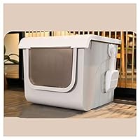 Grande Boîte à Litière Pour Chats Avec Contrôle Des Odeurs, Conception De Tiroir Portable Espace Spacieux Pour Interieur Gris 86831821