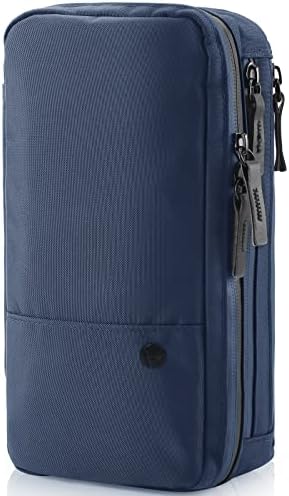 Purevave Compact Mens Toiletry Travel Bag Hanging, Mens Dopp Kit for Travel Waterproof, Wash Pouch Blue