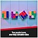 Rubik’s Cube, Tetris Cube, Solve for Classic Tetris Tetriminos, Brain Teaser Puzzle for Adults, Problem-Solving Brain Teaser, Color-Matching Puzzle, Fidget Toy, for Ages 8 & Up