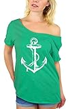 Awkwardstyles Women's Anchor White Off Shoulder Tops T-shirt + Bookmark