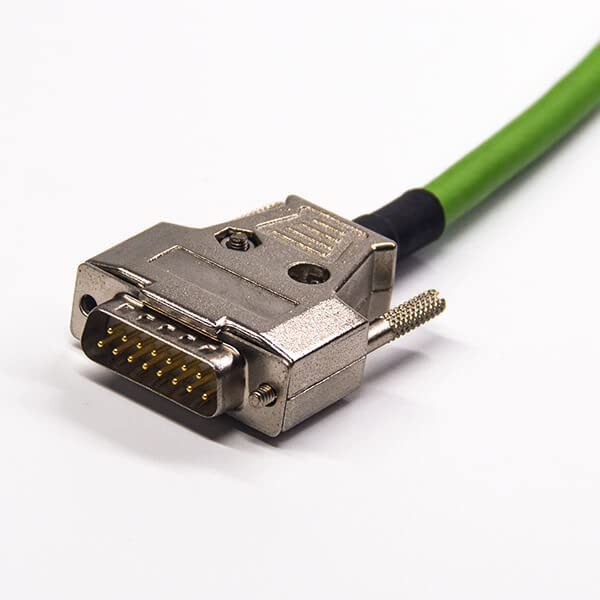 DB15 pin Male Plug to Right Angle M23 12pin Female Servo Signal Connector with Cable 20cm