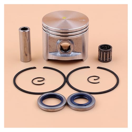 Kit de Sello de Aceite de rodamiento de Anillo de pistón de 50 mm for Husqvarna 372 XP 371 365 362 Piezas de Motor del Motor de la Cadena de Gas