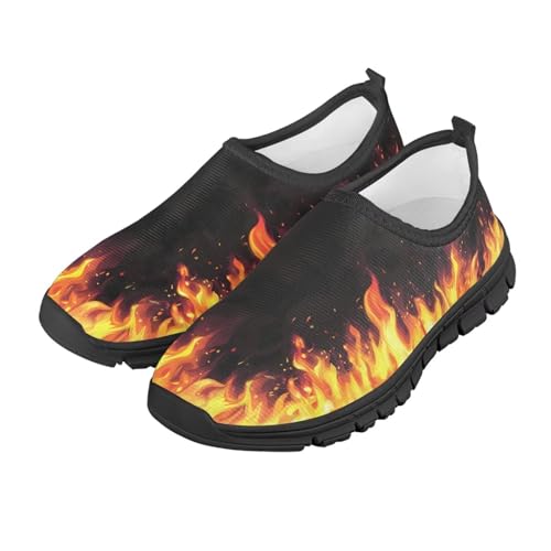 Children's Tennis Shoes,Boys Girls Slip On Flats Sneakers Non-Slip Stain-Resistant Black Sole Running Shoes2