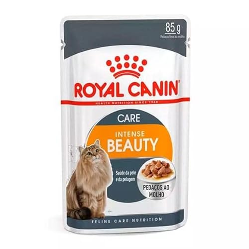 Kit 12 Ração Royal Canin Gatos Intense Beauty Sachê – 85g