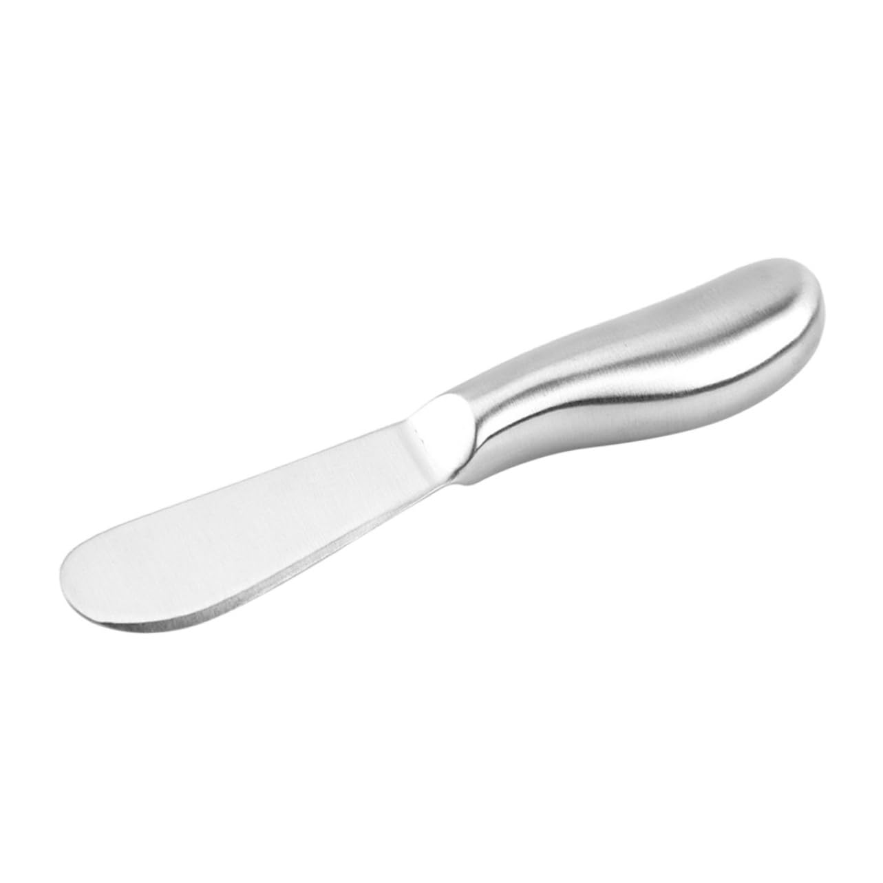 HOLIDYOYO Non-slip Butter Spreader Stainless Steel Cream Knife Easy to Use Great for Baking Cheese Cake Spatula Food Shop Tool