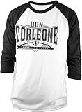 Photo Gallery the godfather don corleone superano tutto baseball ls tee white-black, bianco, m Photo Gallery the godfather don corleone superano tutto baseball ls tee white-black, bianco, m