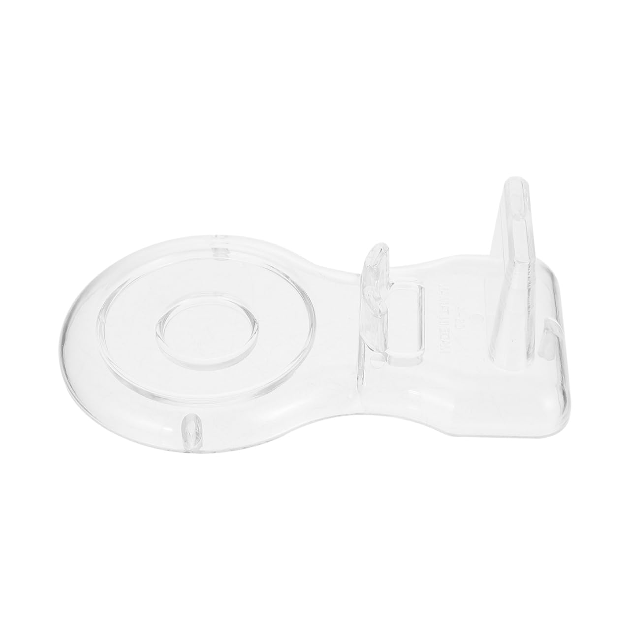 SHINEOFI Clear Teacups and Saucer Display Easel Stand Holder Stand Low-footed European Style Saucer Organizer Rack for Kitchen Countertop Glass Cup Holder for Water and Tea
