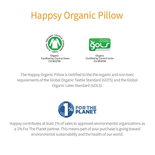 Happsy Organic Latex Pillow - Standard Size #TOP1