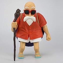 Maestro Roshi Modelo Juguetes para Niños 25CM Adorno De Escritorio Figura De Acción Estatua De Personaje Animado, para Regalos Y Decoración del Hogar,Rojo
